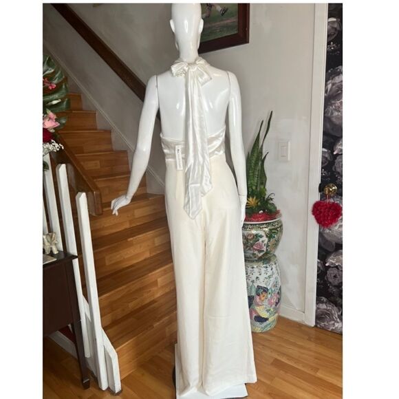 BHLDN Jill Stuart TARA JUMPSUIT IN WHITE - Picture 7 of 8